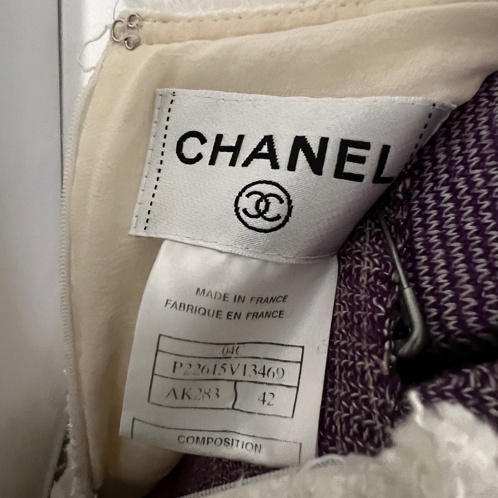 Chanel tweed tripple set white spring collection 1998